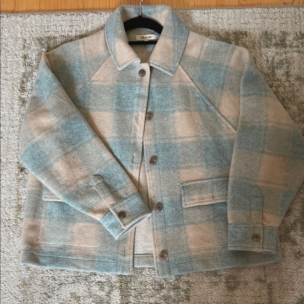 Madewell plaid cropped Jacket